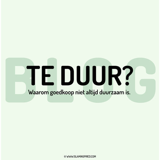 Te duur?