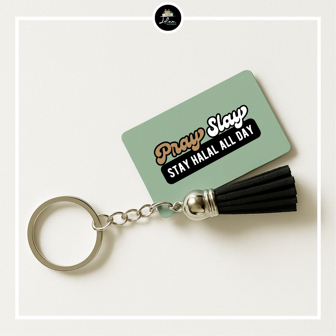 Sleutelhanger 'Deen on fleek, dunya can't compete'