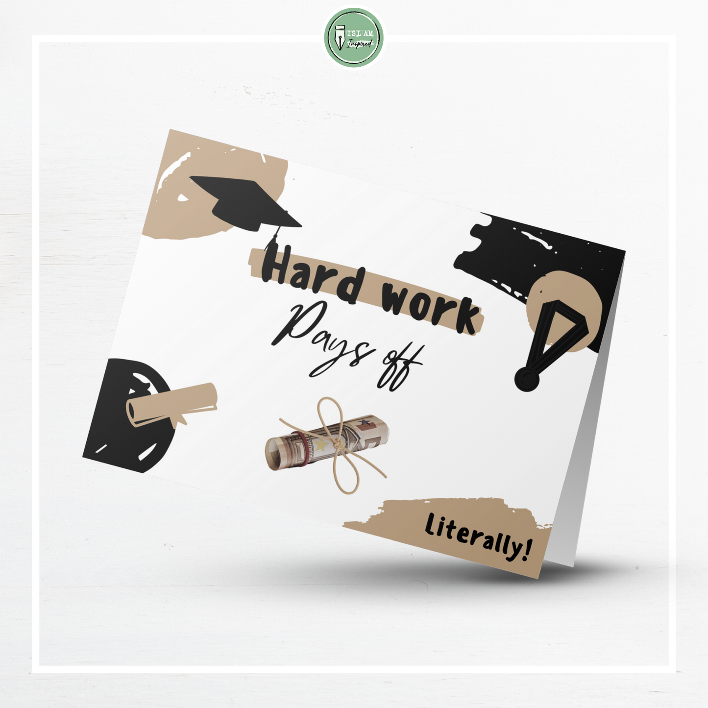 'Hard work pays off' geldkaart