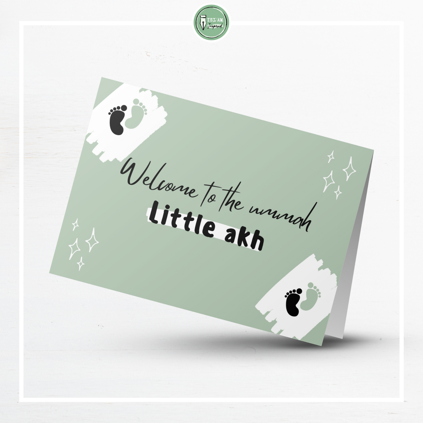 Wenskaart 'Welcome to the ummah, little akh (brother)'