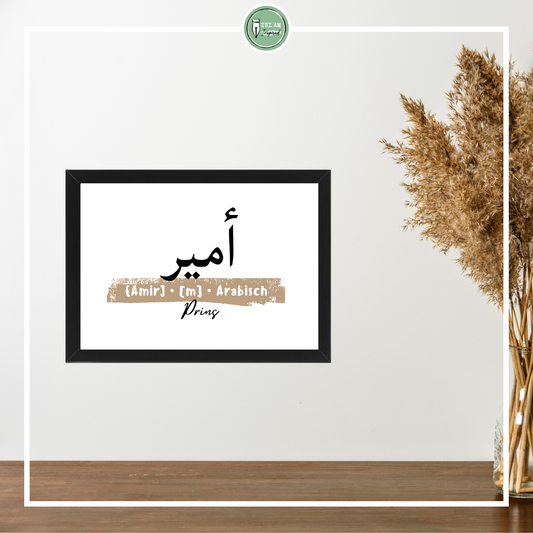 Naamposter met betekenis