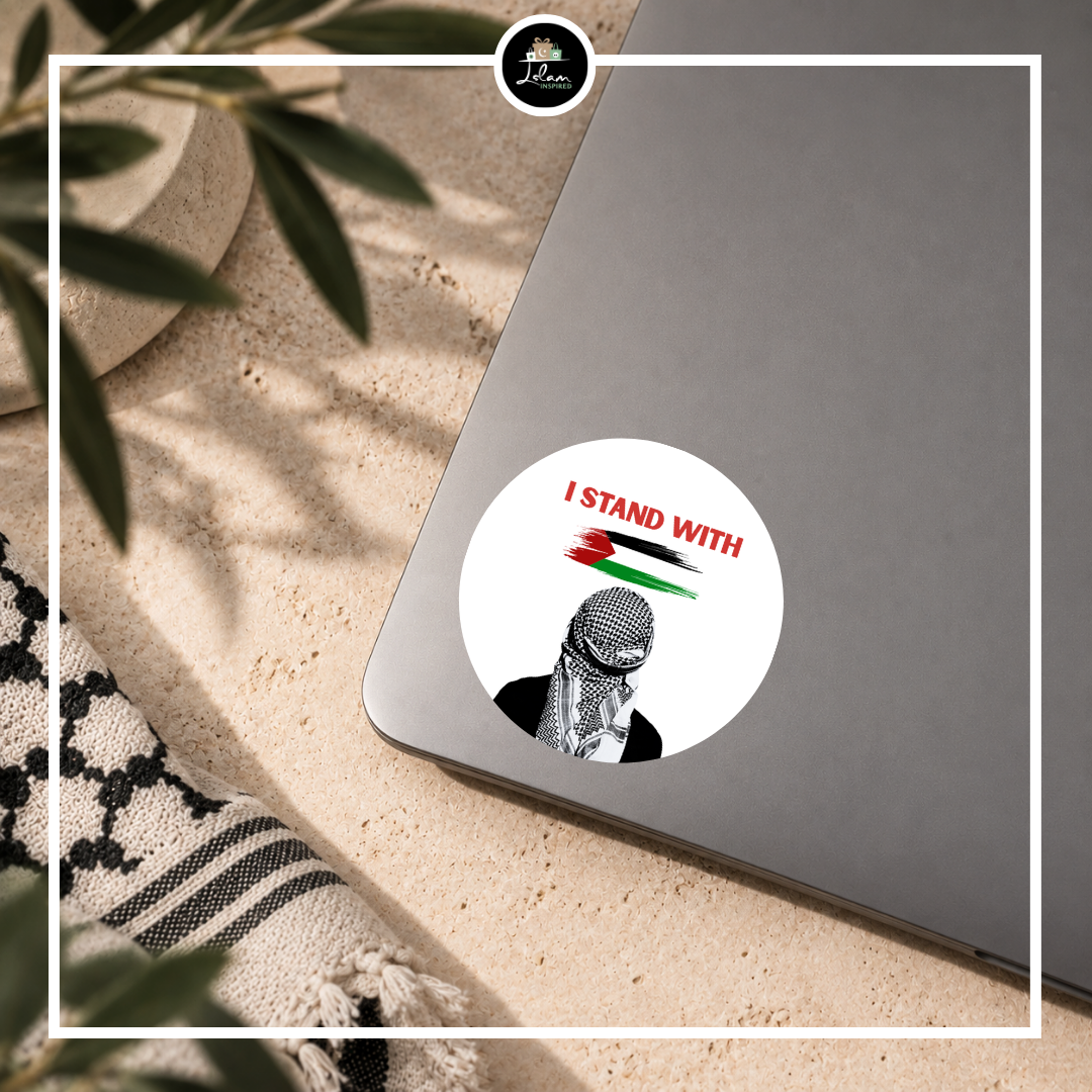 Sticker 'I stand with Palestine'