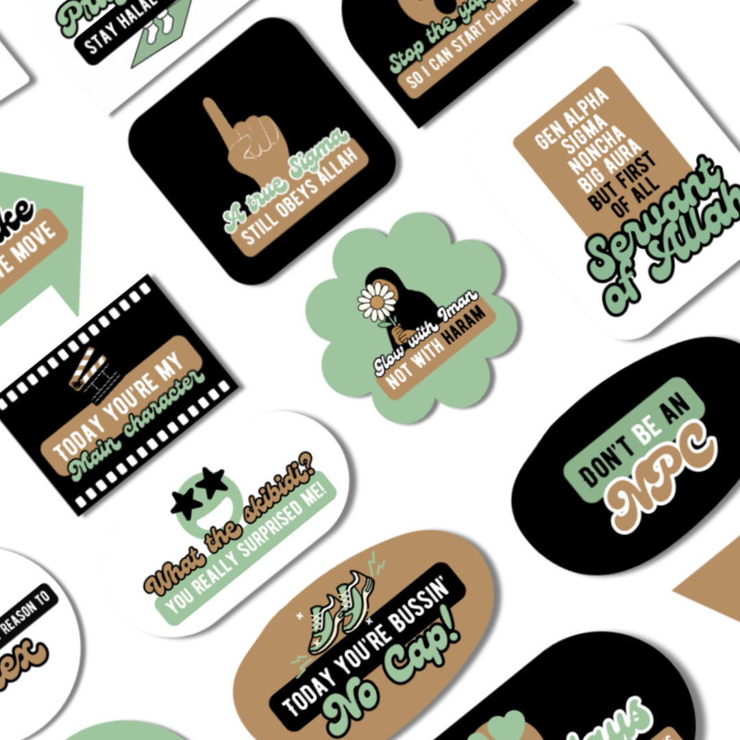 Gen Alpha sticker verzamelbord met 25 stickers