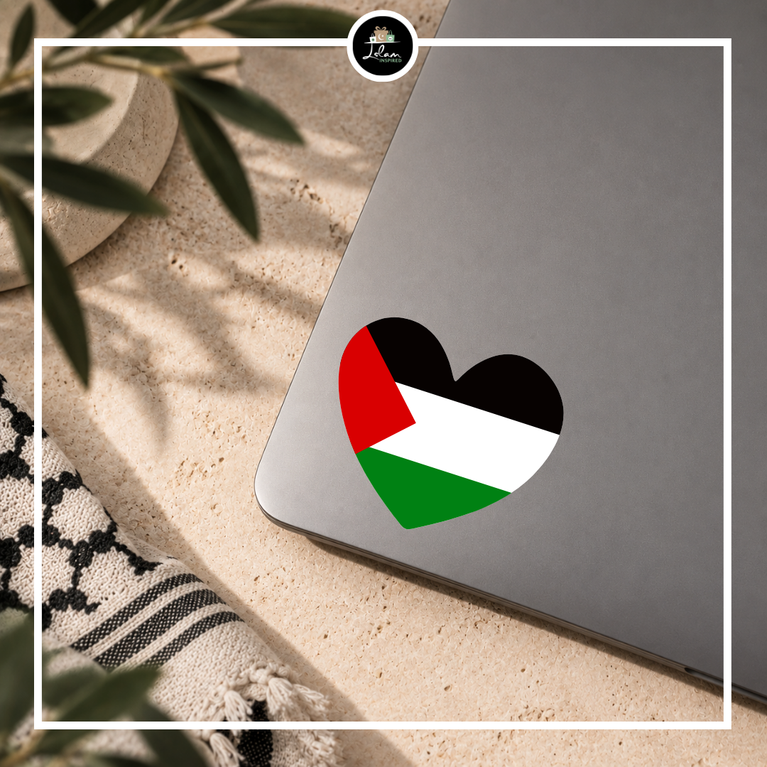 Sticker Palestina (hart)
