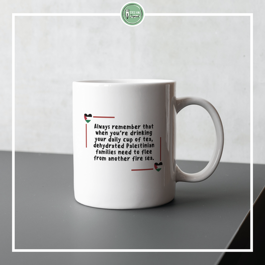 Palestine mug 'Always remember'