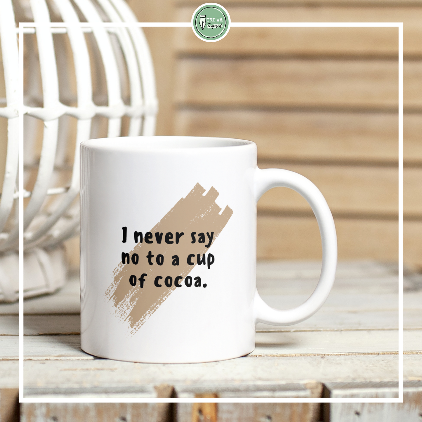 Mok 'I never say no to a cup of cocoa'