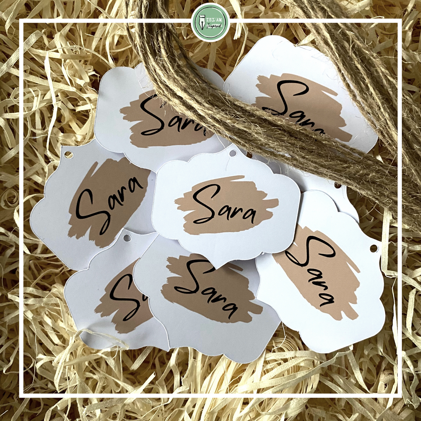 Gift tag met naam