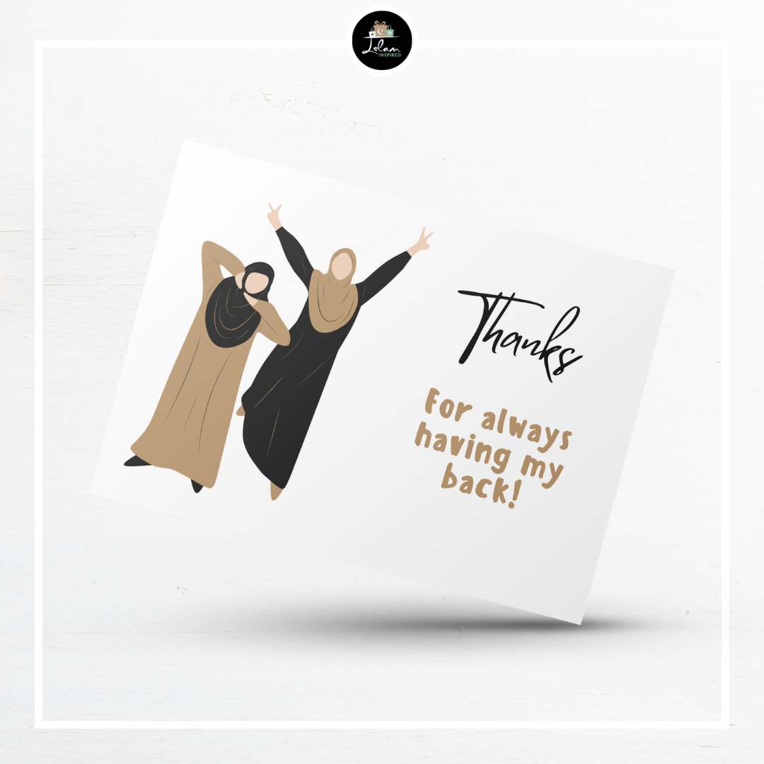 Thanks for always having my back