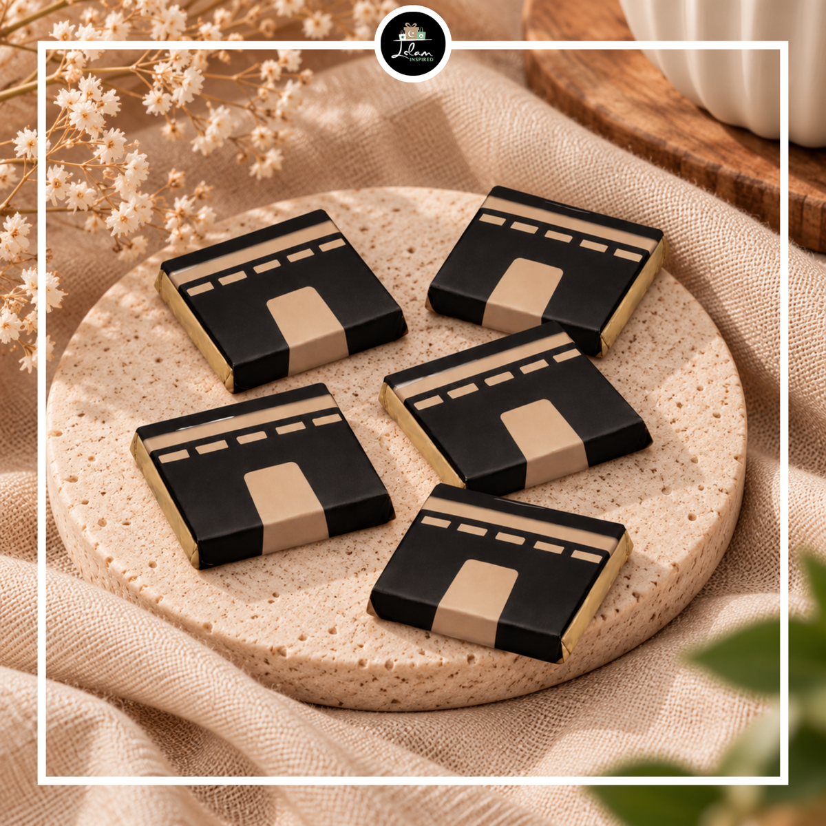 5 chocolaatjes 'Kaaba'