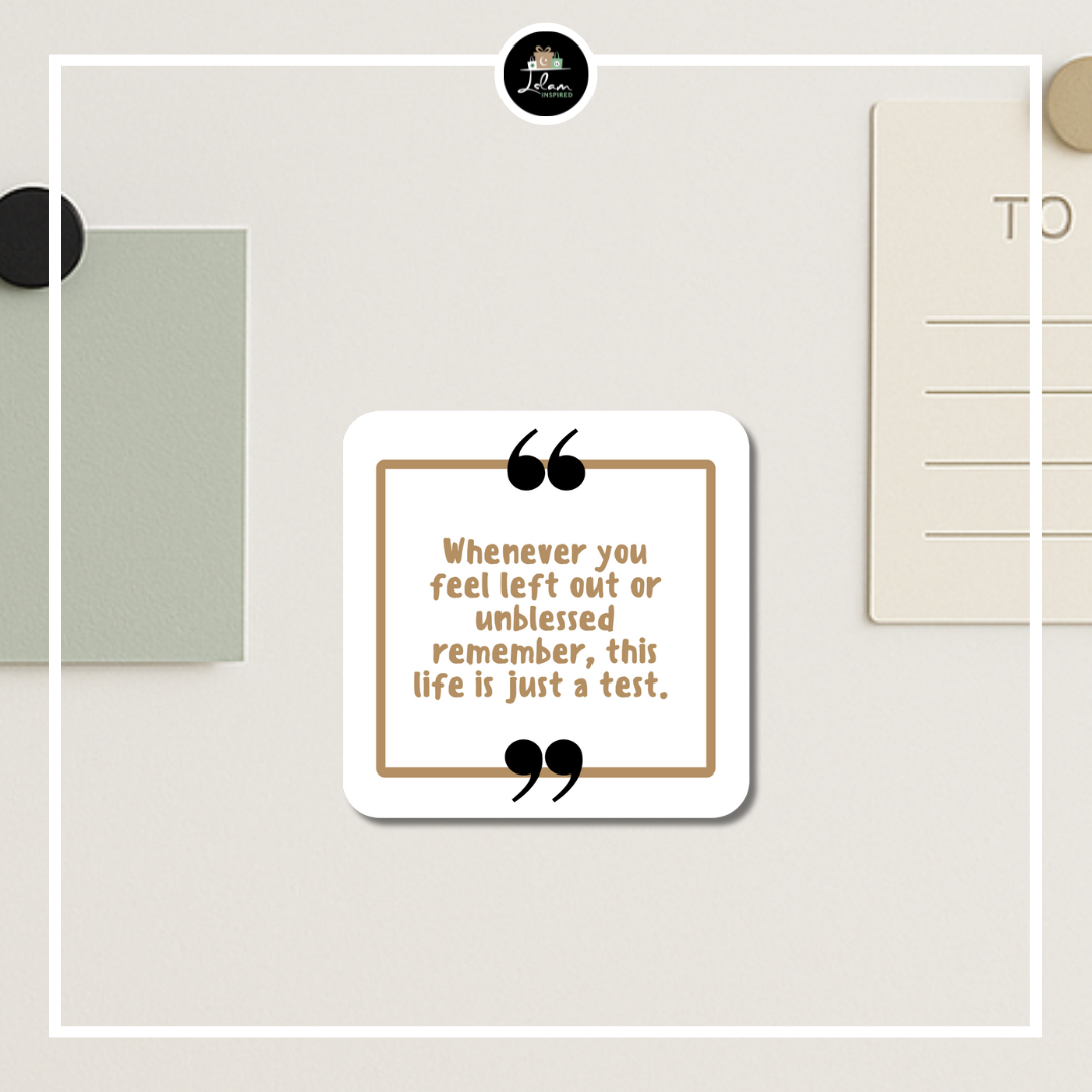 Magneet 'This life is just a test'