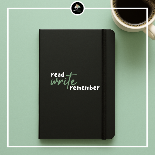 Notitieboek 'read, write, remember'