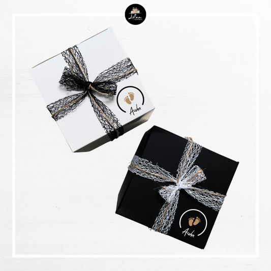 Gepersonaliseerd leeg kubusdoosje voor mokken & co