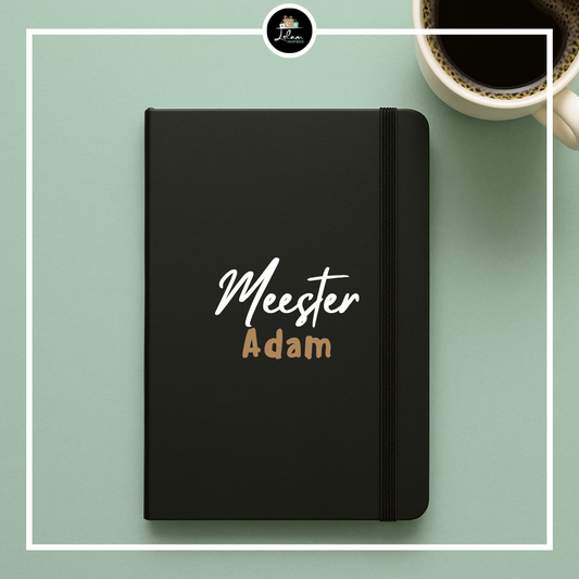 Gepersonaliseerd notitieboek voor een juf of meester