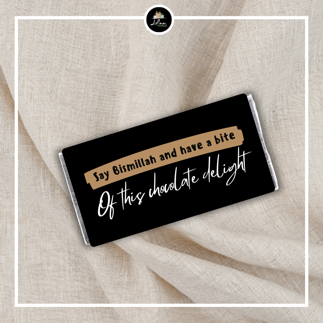 'Say Bismillah and have a bite of this chocolate delight'