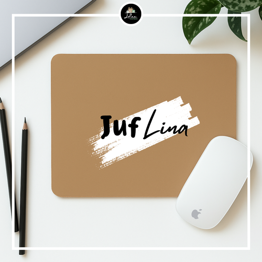 Gepersonaliseerde muismat voor een juf of meester