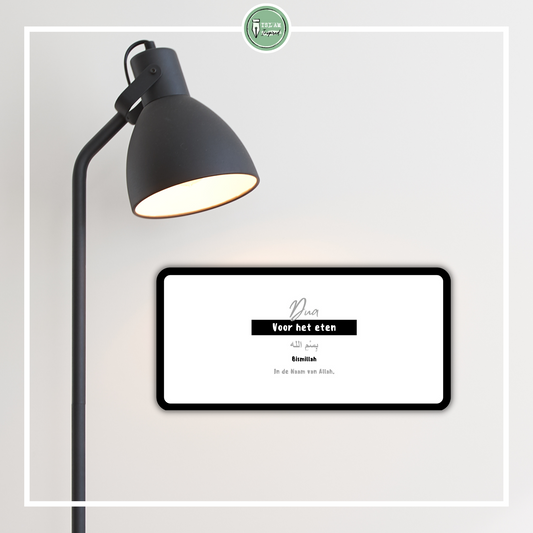 Dua sticker 'Voor het eten'