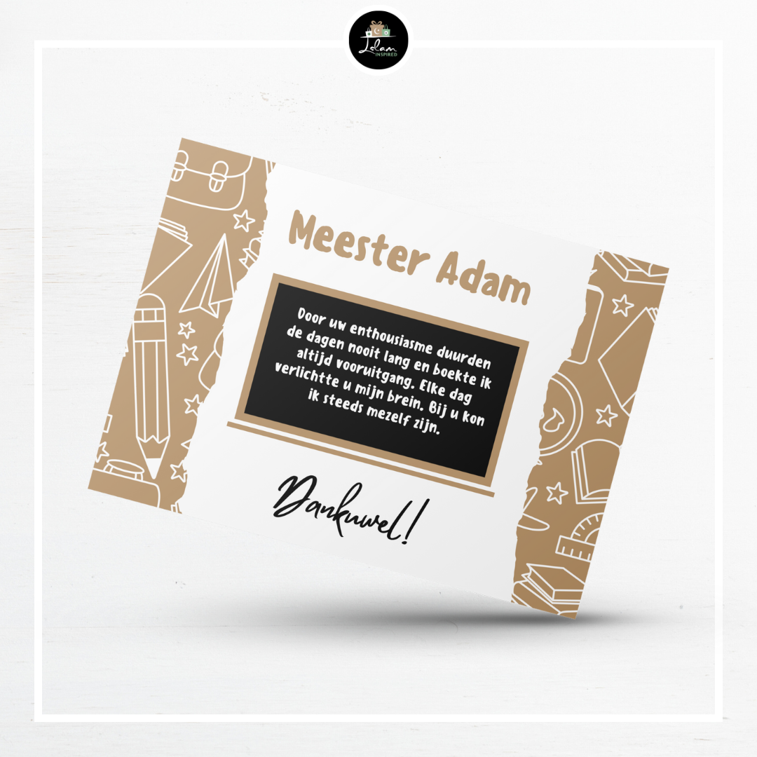 Greeting card for a teacher / master