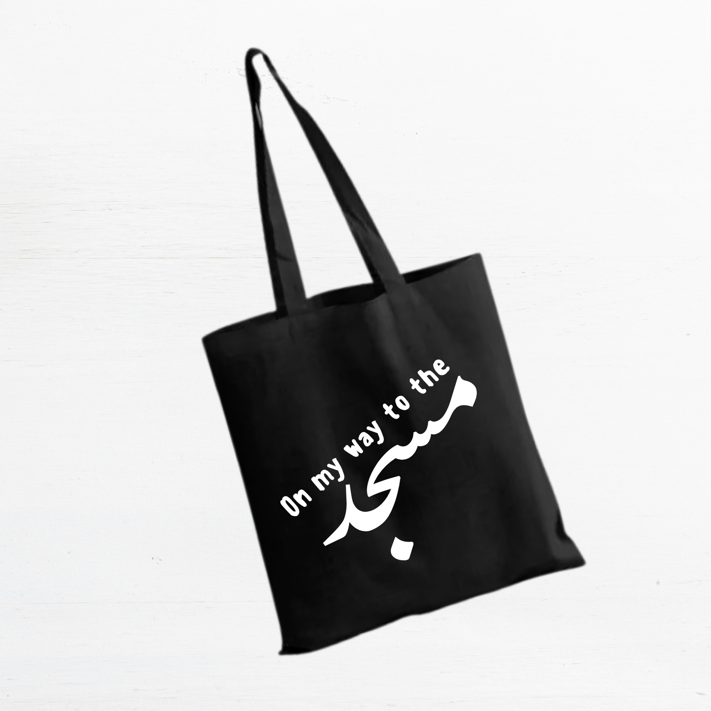 Totebag 'On my way to the masdjied'
