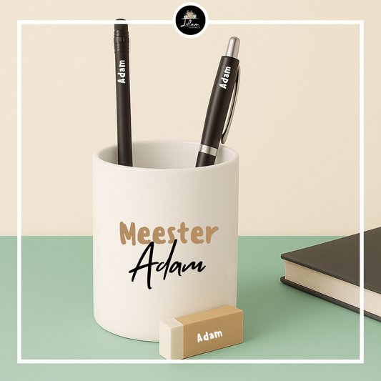 Personalized pen holder for an ustaadh or ustaadha