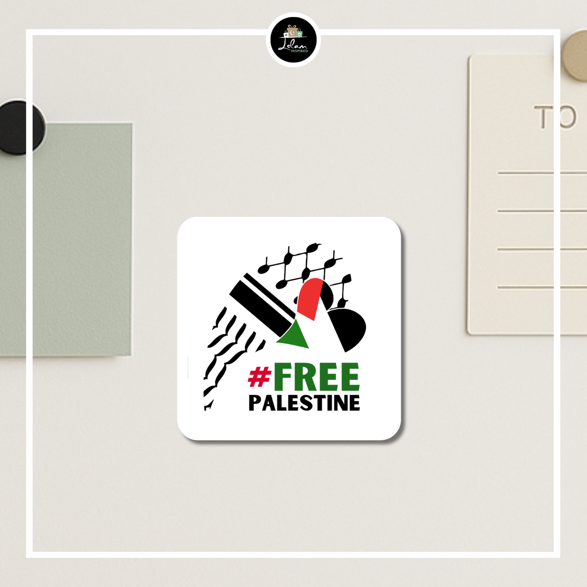 Magneet 'Free Palestine'