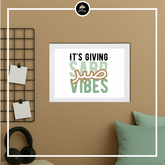 Poster of lijst 'It's giving Sabr vibes'