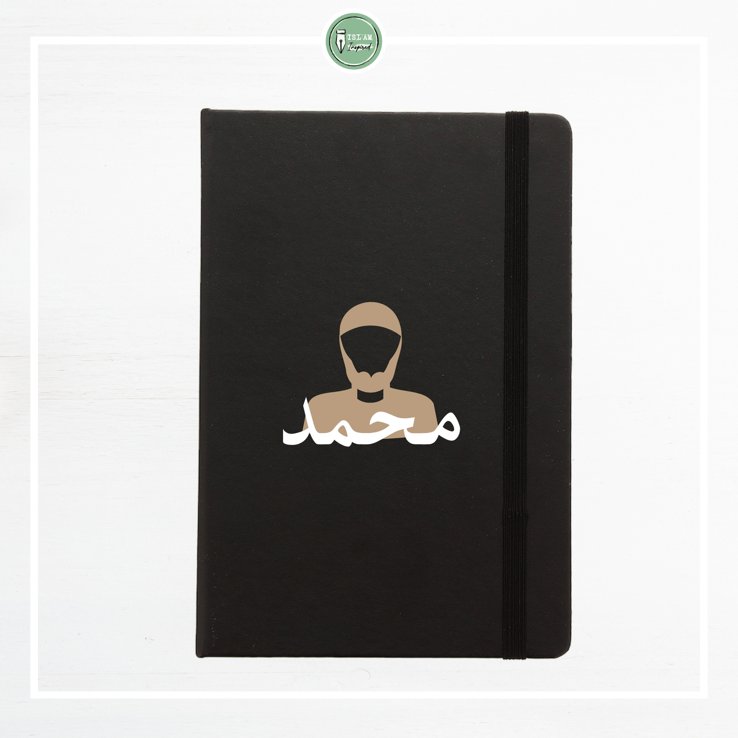 Gepersonaliseerd notitieboek met baard illustratie