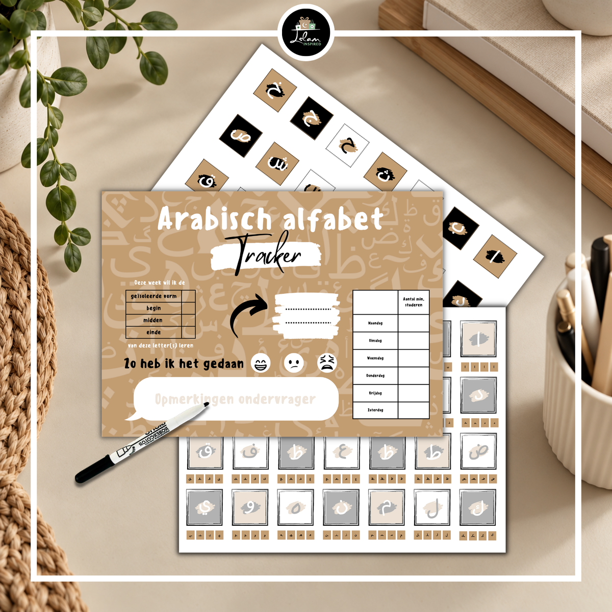 Arabisch alfabet tracker