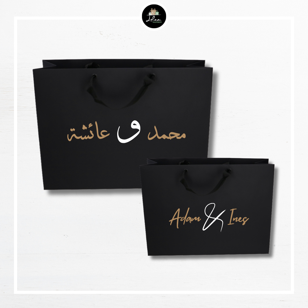 Gepersonaliseerde luxe geschenktas