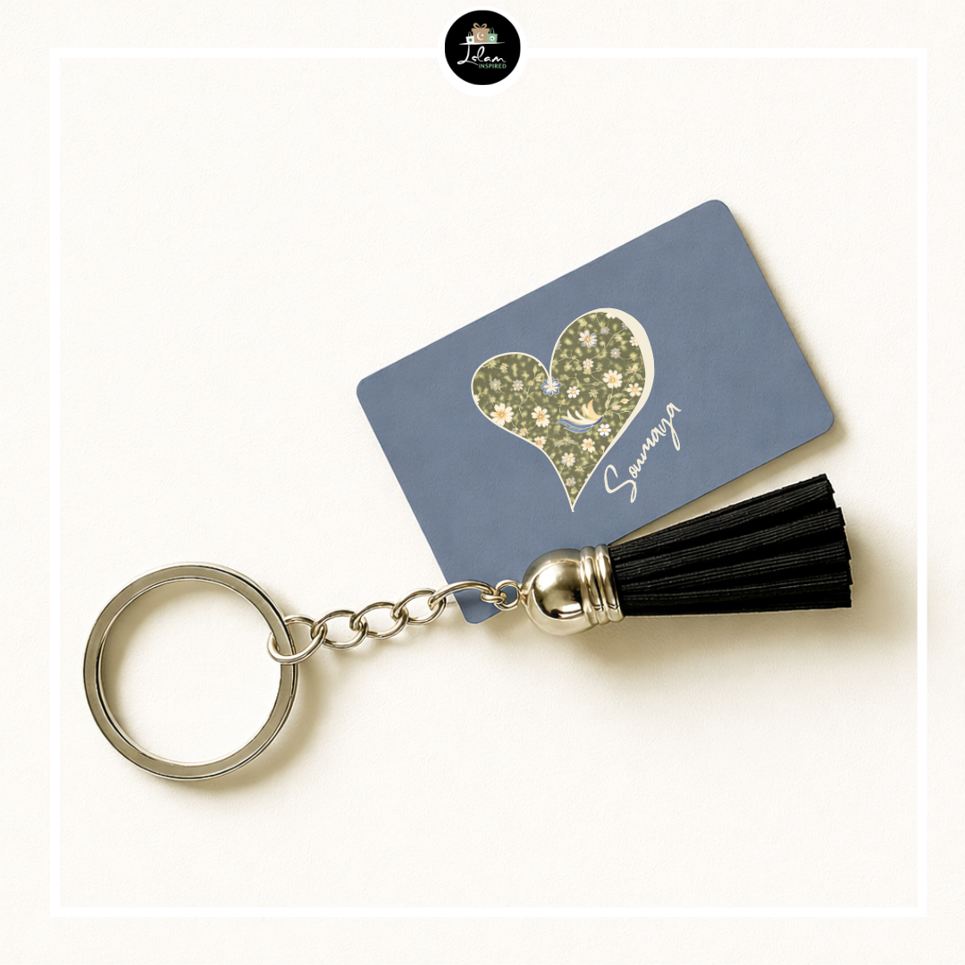 Gepersonaliseerde sleutelhanger met Madinah patroon