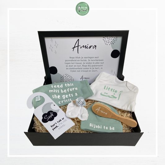 XL giftbox voor een pasgeboren meisje 'little ukht'