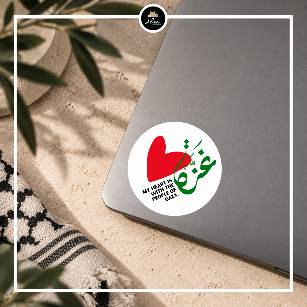 Sticker 'My heart is with the people of Gaza'