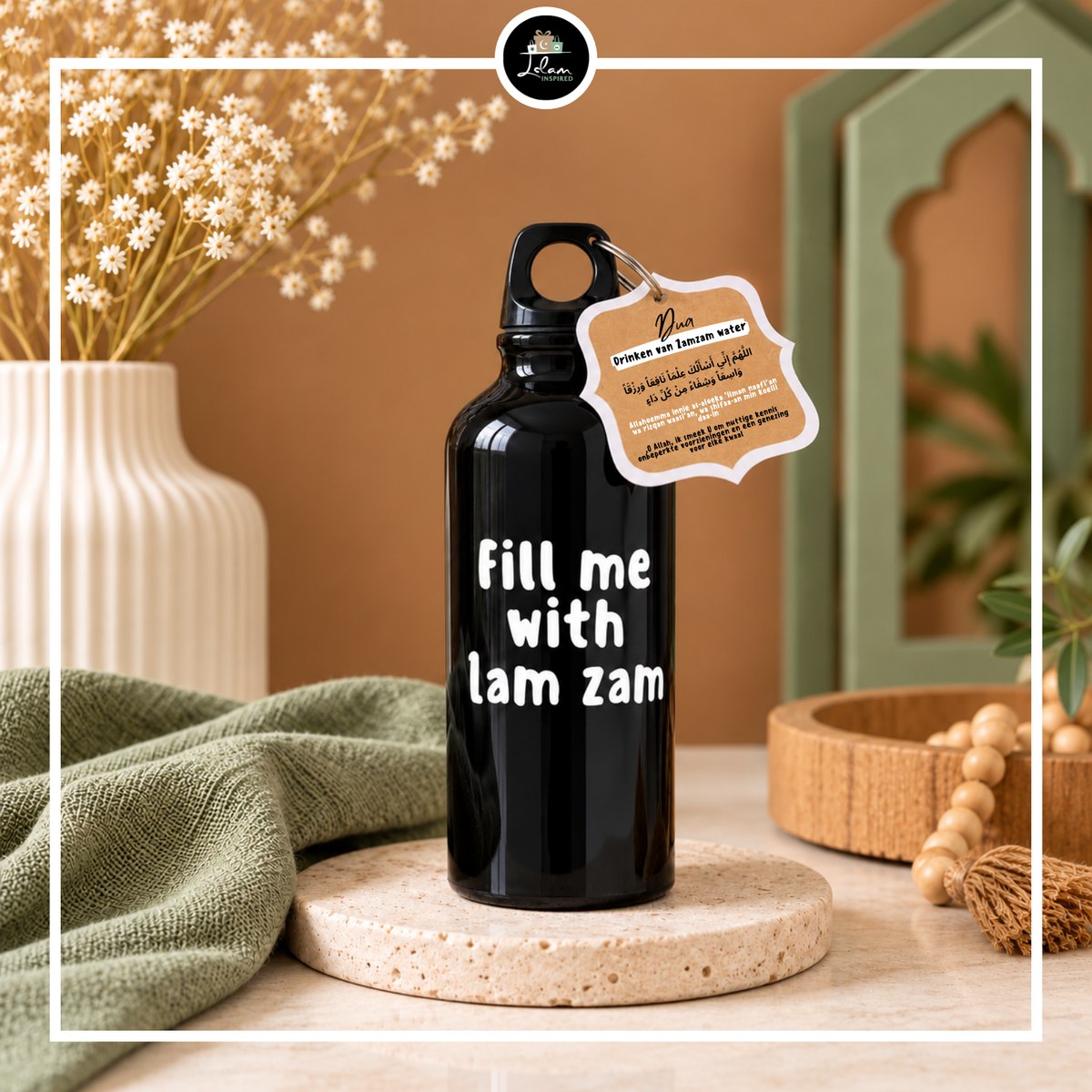 Aluminium drankbus 'Fill me with Zamzam'