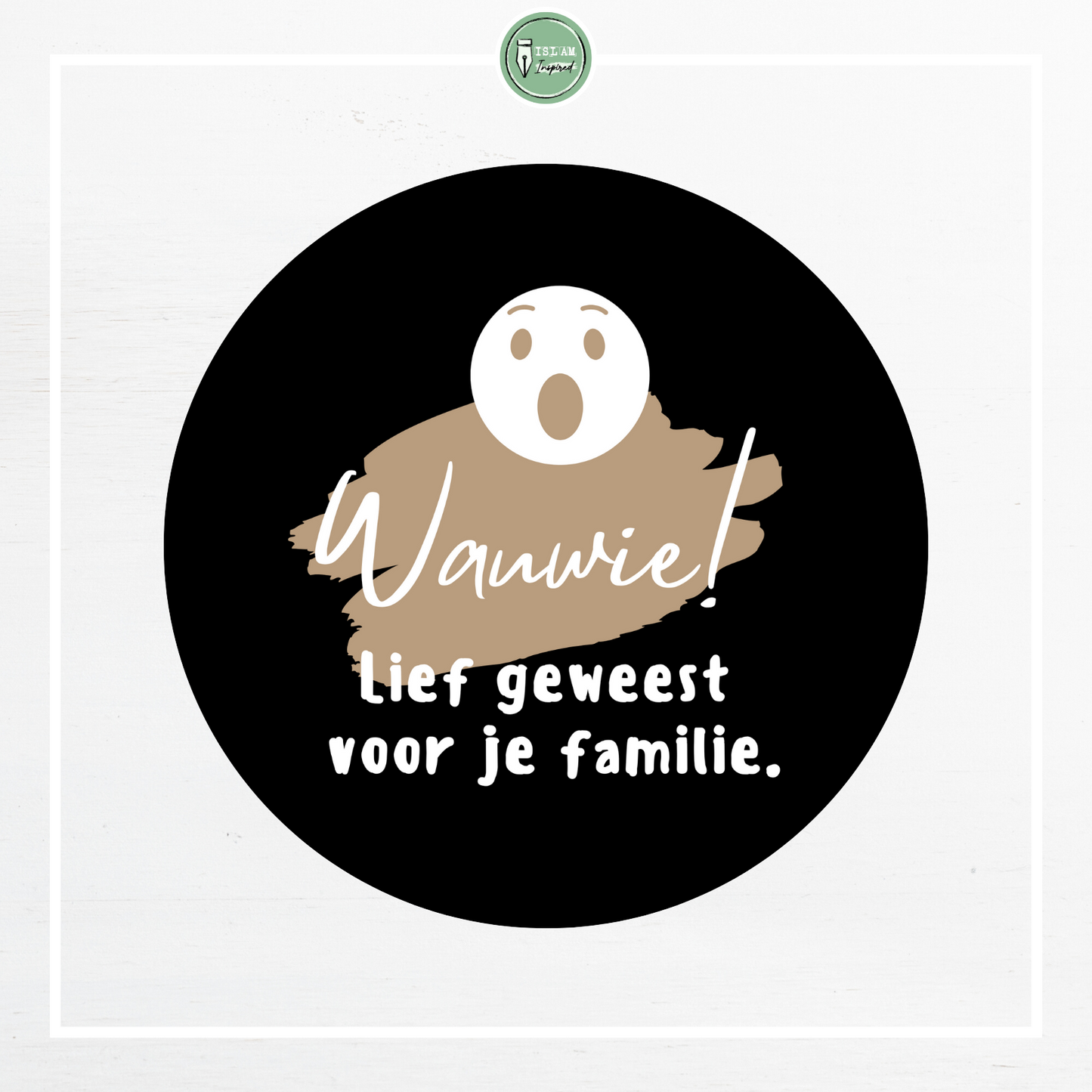 Stickervel huishoudelijke en schoolse verdiensten