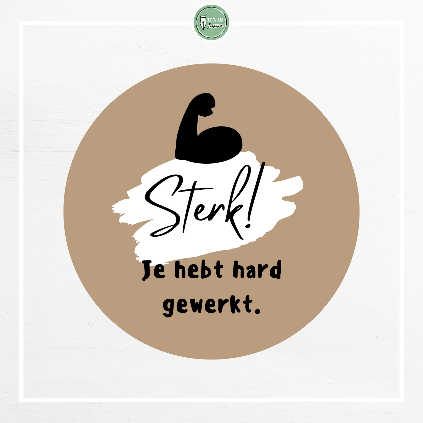 Stickervel huishoudelijke en schoolse verdiensten