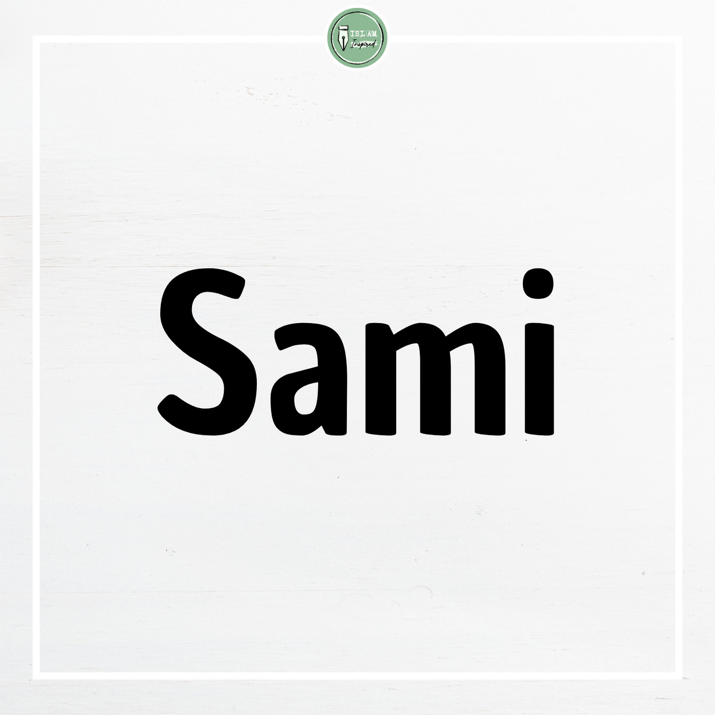 Vinyl name stickers