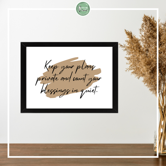 Keep your plans private