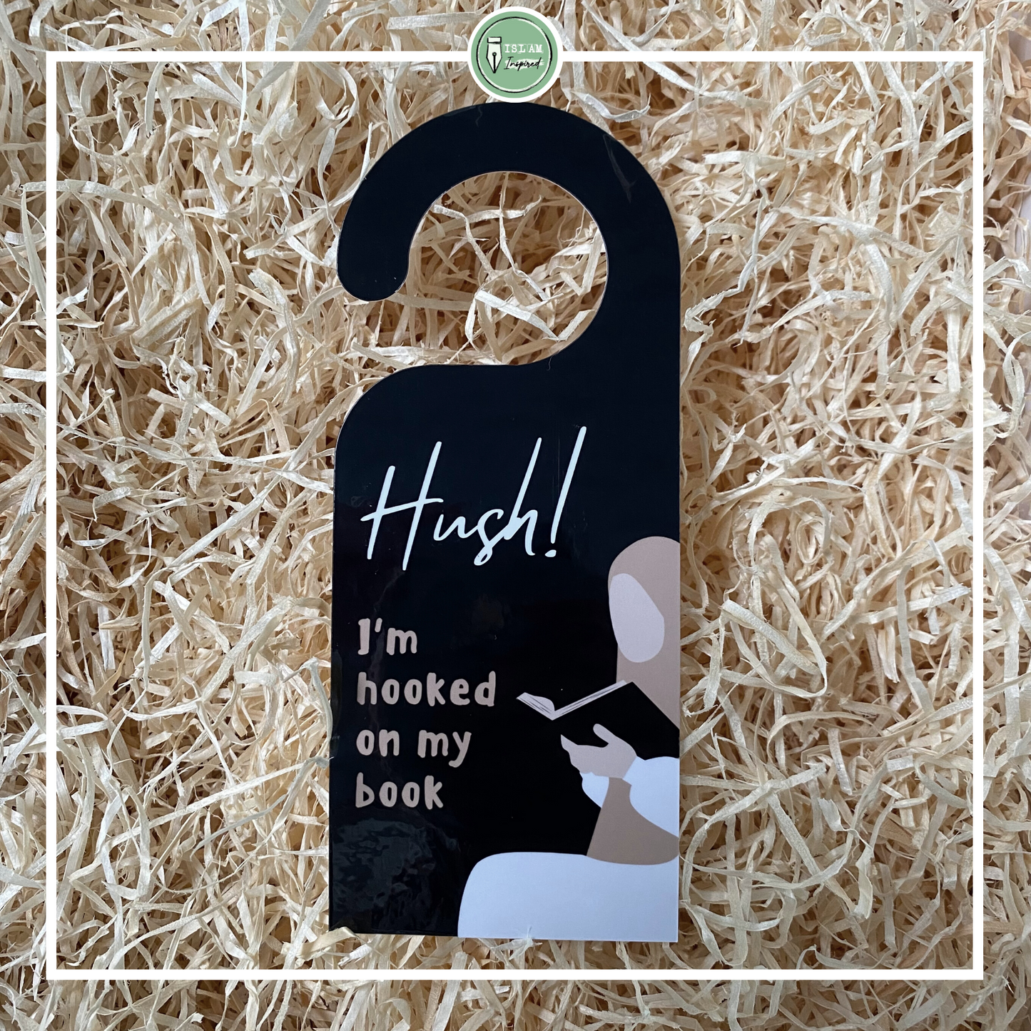 Deurhanger 'Hooked on my book'