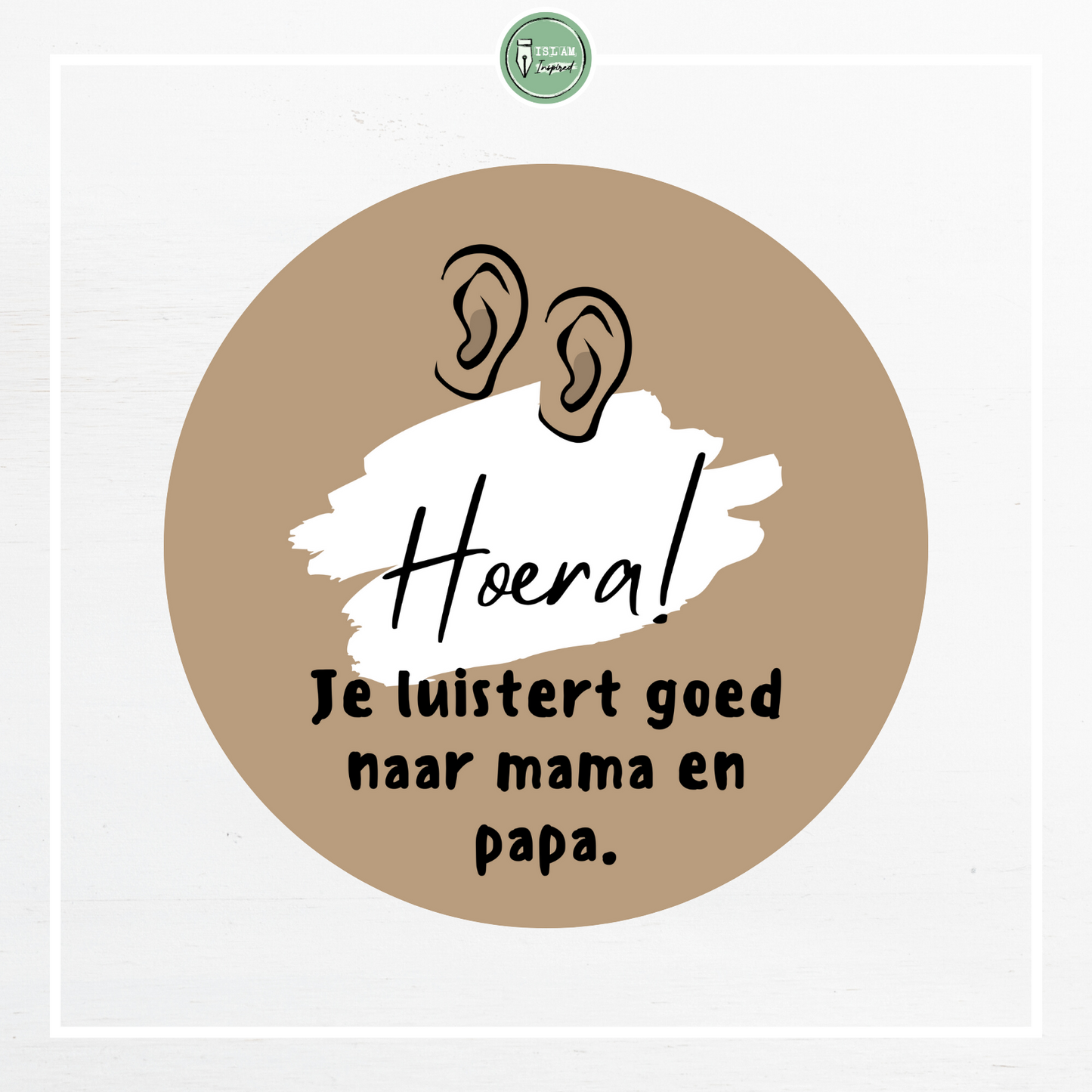 28 identieke stickers 'Hoera, je luistert goed naar mama en papa'
