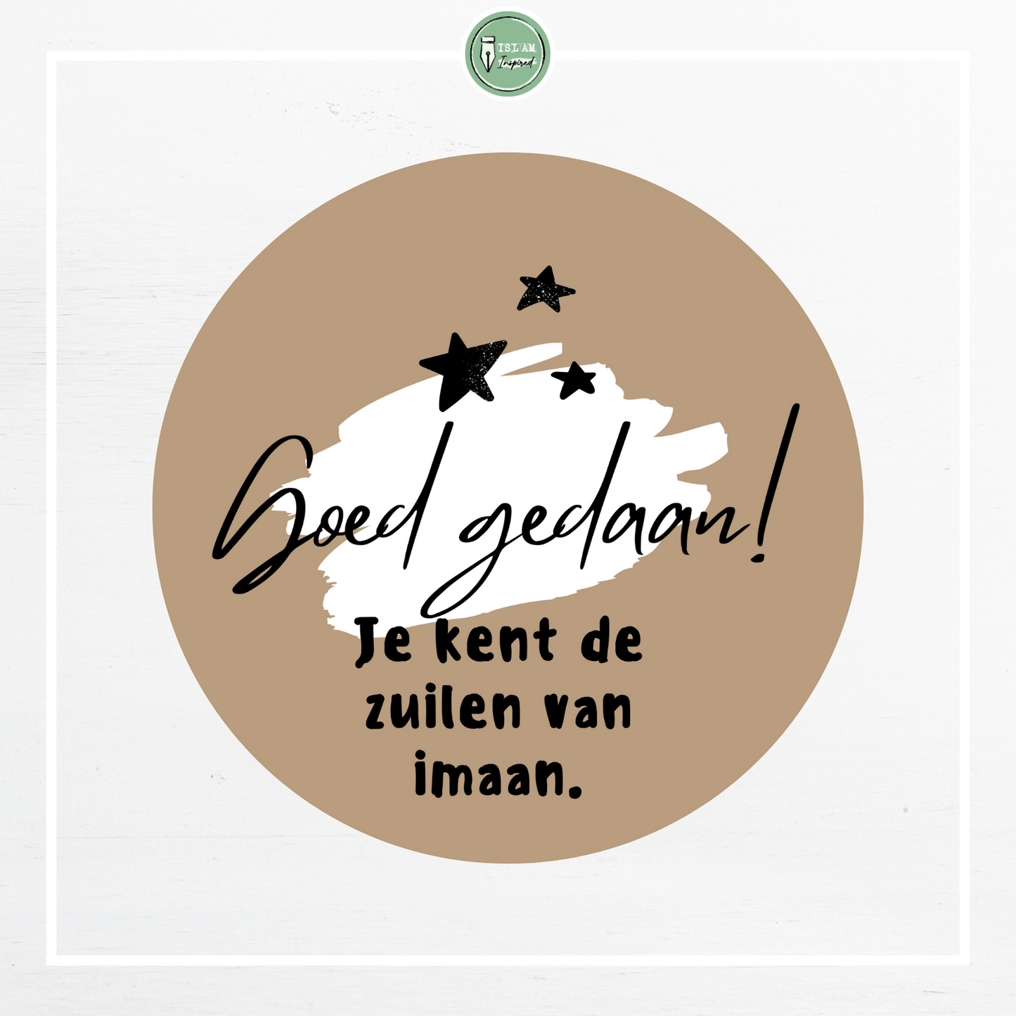 Vel met Islamitische beloningsstickers