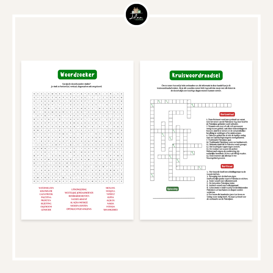 Interactieve Palestina printable
