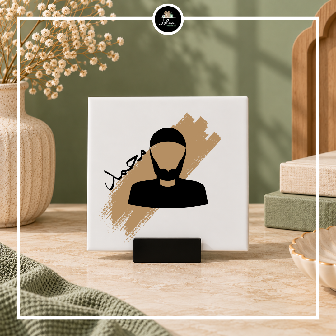Gepersonaliseerde decoratietegel voor een man met baard