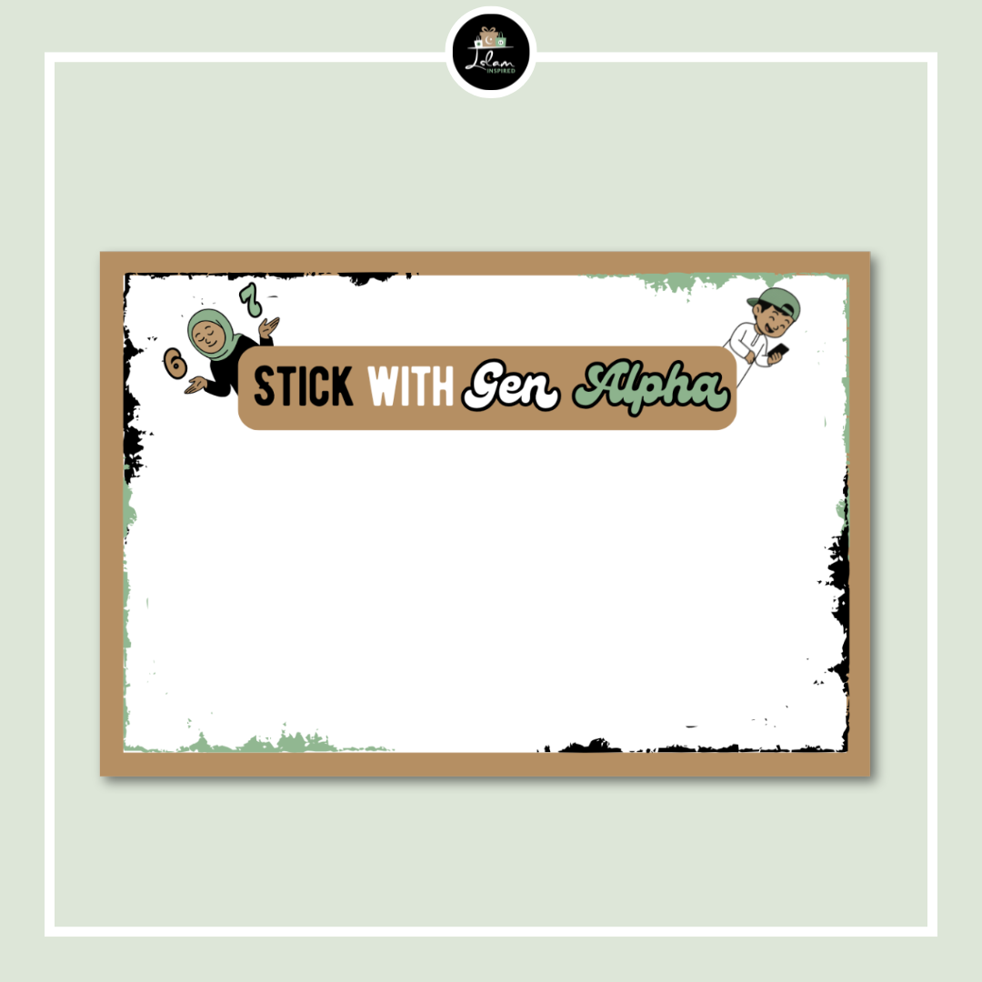 Gen Alpha sticker verzamelbord