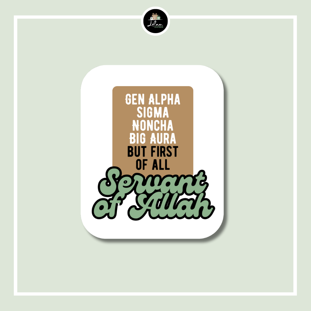 Sticker 'Servant of Allah'