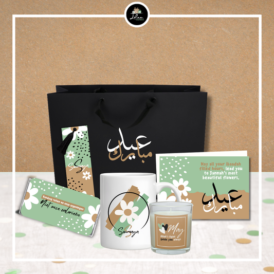 Eid Mubarak giftbag in madeliefjes thema