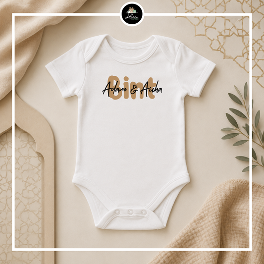 Gepersonaliseerd rompertje voor een dochter (bint)