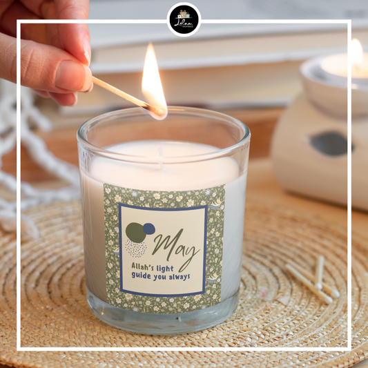 Geurkaars 'May Allah's light guide you always' (Madinah stijl)