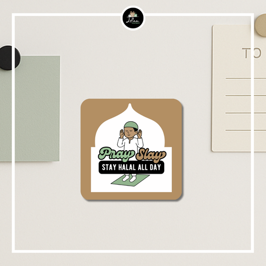 Magneet 'Pray slay, stay halal all day'