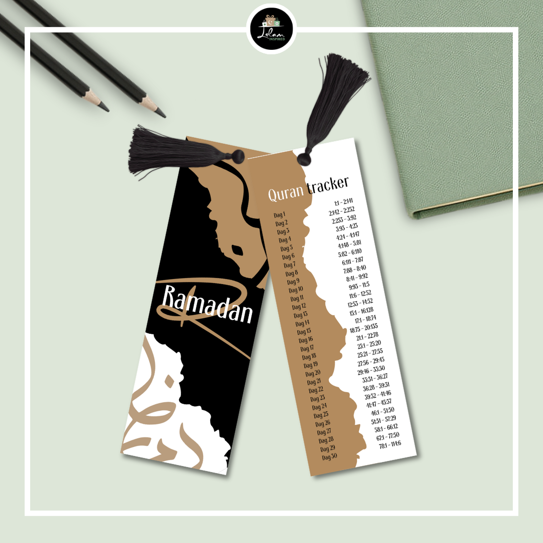 Ramadan boekenlegger met Quran tracker