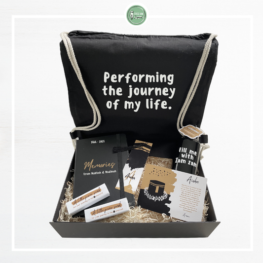 Giftbox voor iemand die op Hajj of Umrah vertrekt