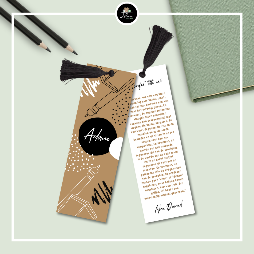 Dubbelzijdige en gepersonaliseerde boekenlegger